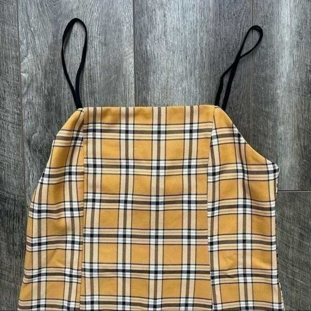 Urban Outfitters Yellow Check Slip Mini Dress Siz… - image 6