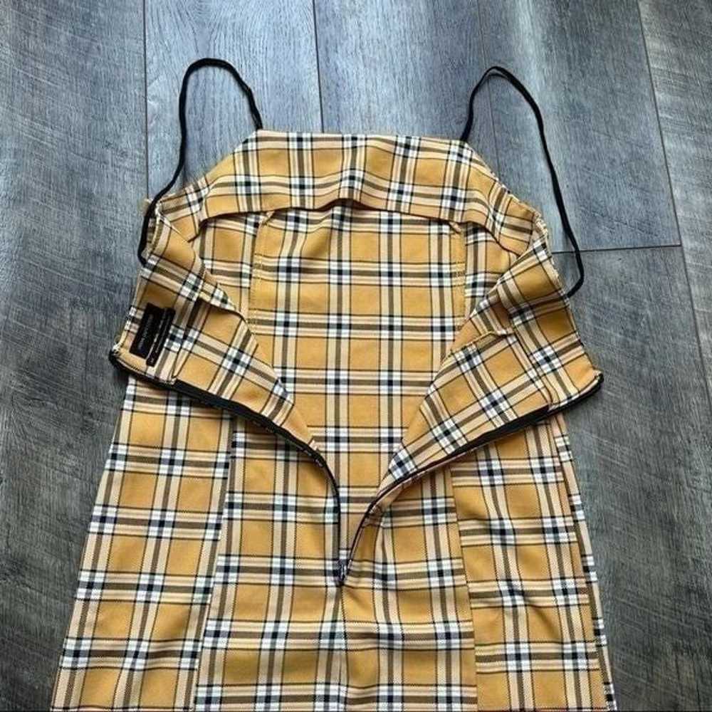 Urban Outfitters Yellow Check Slip Mini Dress Siz… - image 7