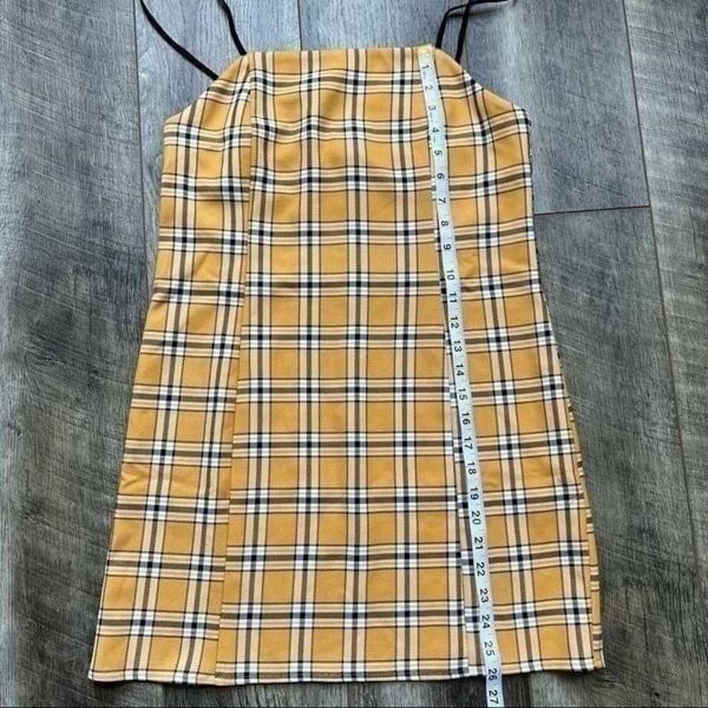 Urban Outfitters Yellow Check Slip Mini Dress Siz… - image 8