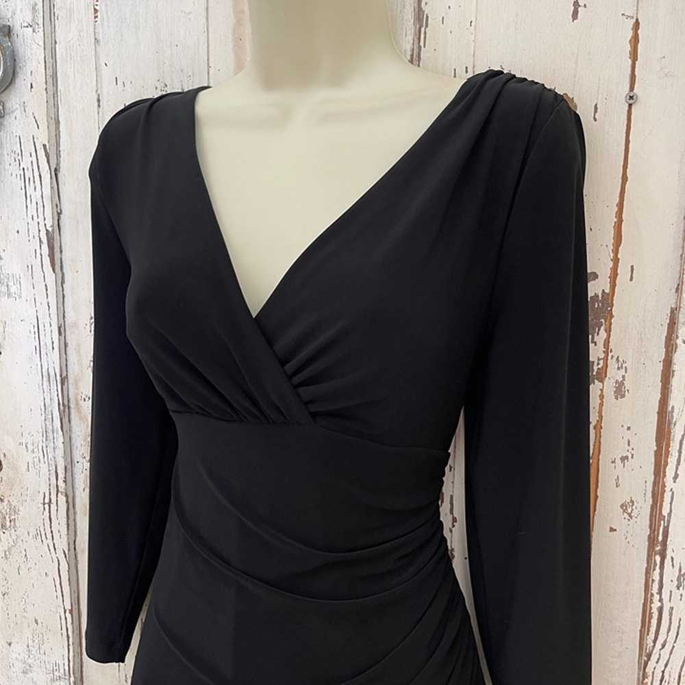 Ralph Lauren Size 12 Womans Black Sheath Wrap Cla… - image 3