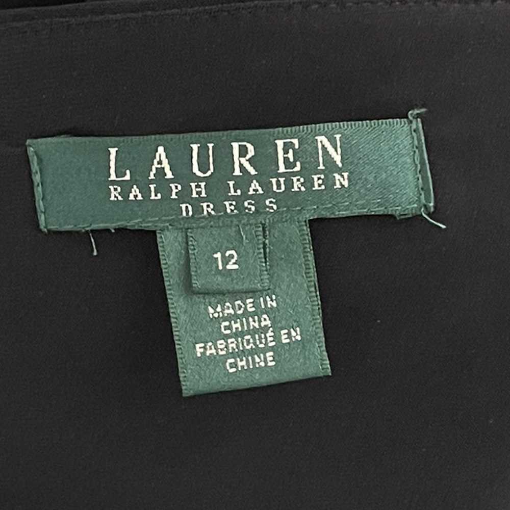 Ralph Lauren Size 12 Womans Black Sheath Wrap Cla… - image 9