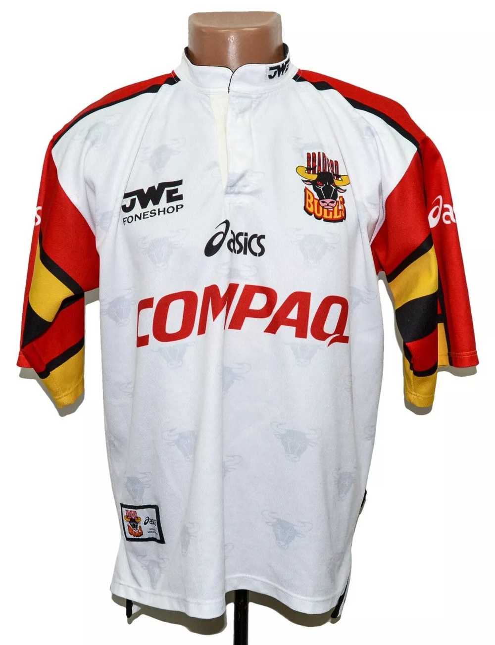 Asics BRADFORD BULLS RUGBY LEAGUE SHIRT JERSEY AS… - image 1