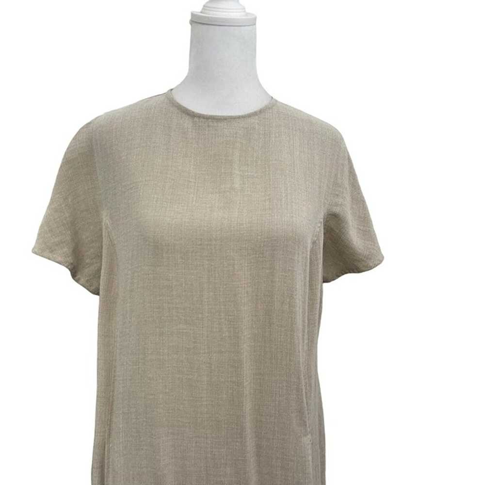 Fridaze 100% Linen Short Sleeve Shirt Dress Pocke… - image 2