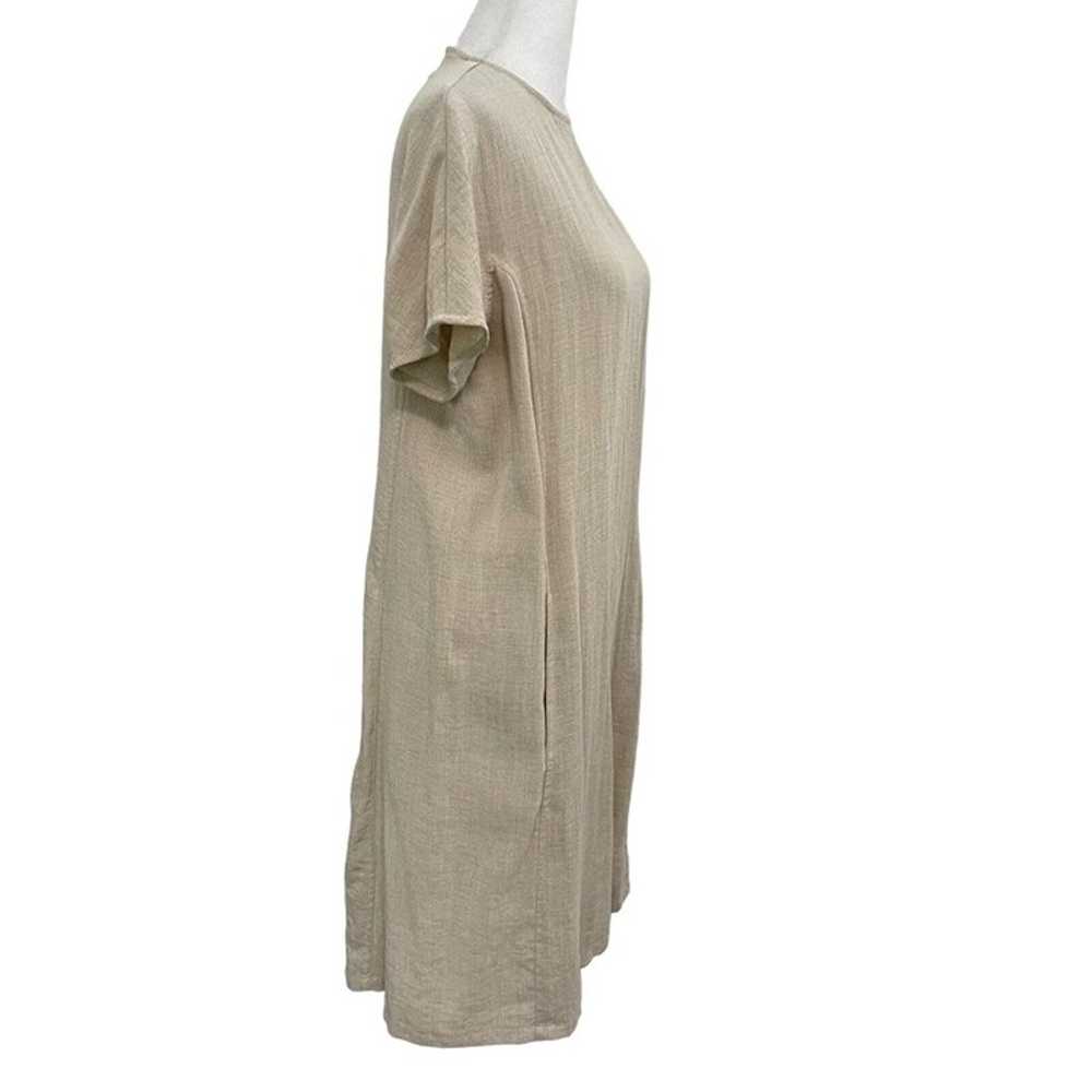 Fridaze 100% Linen Short Sleeve Shirt Dress Pocke… - image 4