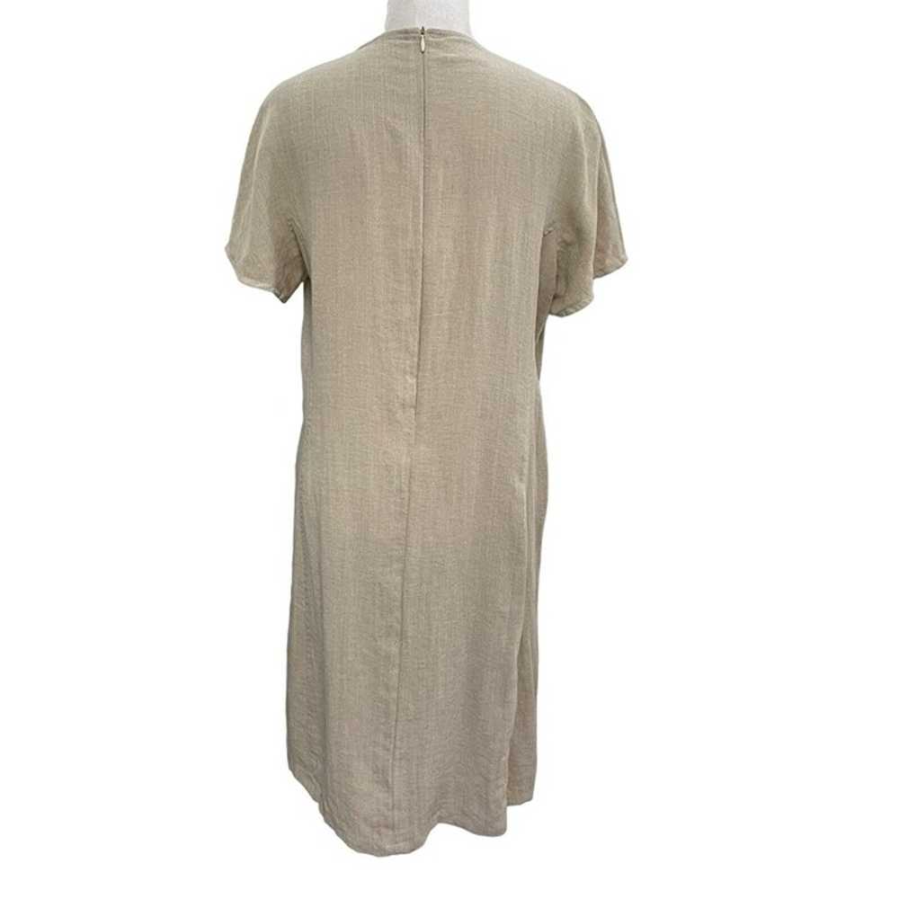 Fridaze 100% Linen Short Sleeve Shirt Dress Pocke… - image 5