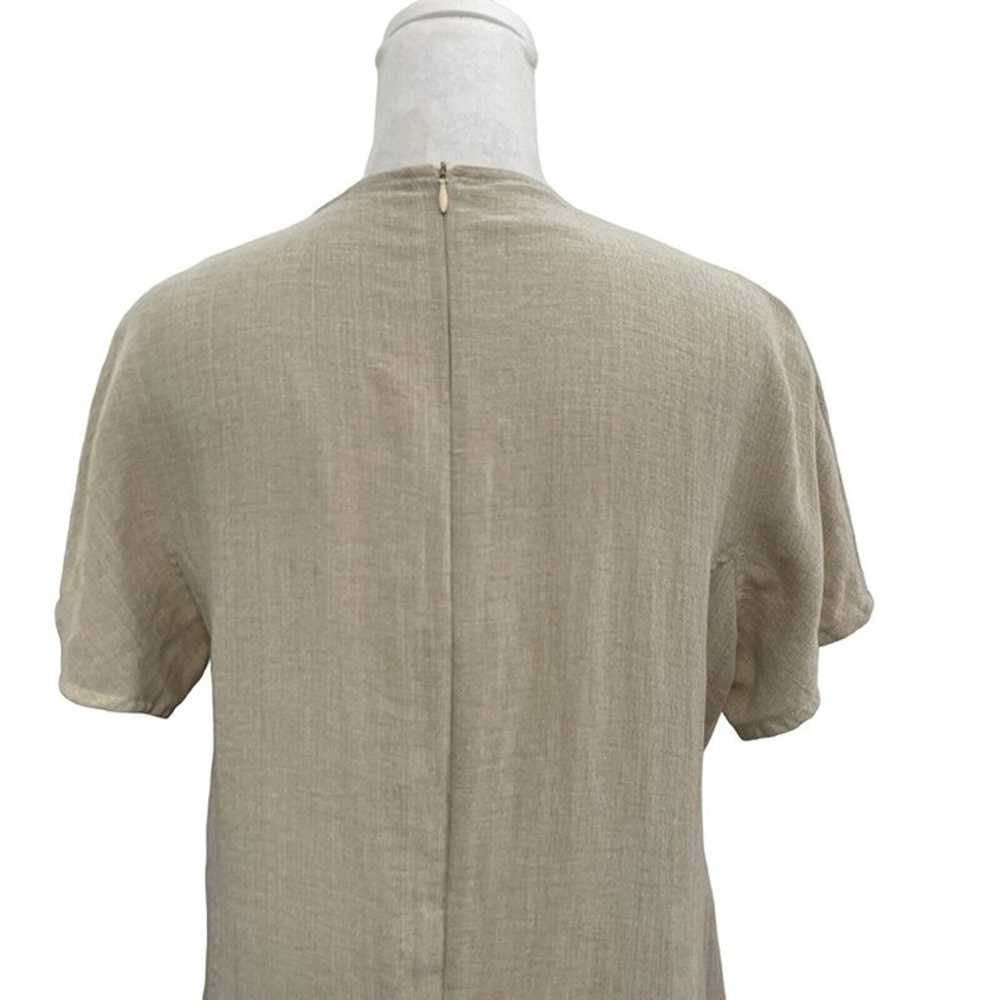 Fridaze 100% Linen Short Sleeve Shirt Dress Pocke… - image 6
