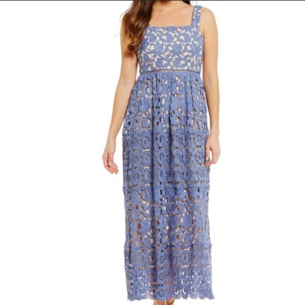 Gianni Bini  Ainsley Lace Overlay Midi Dress size… - image 12