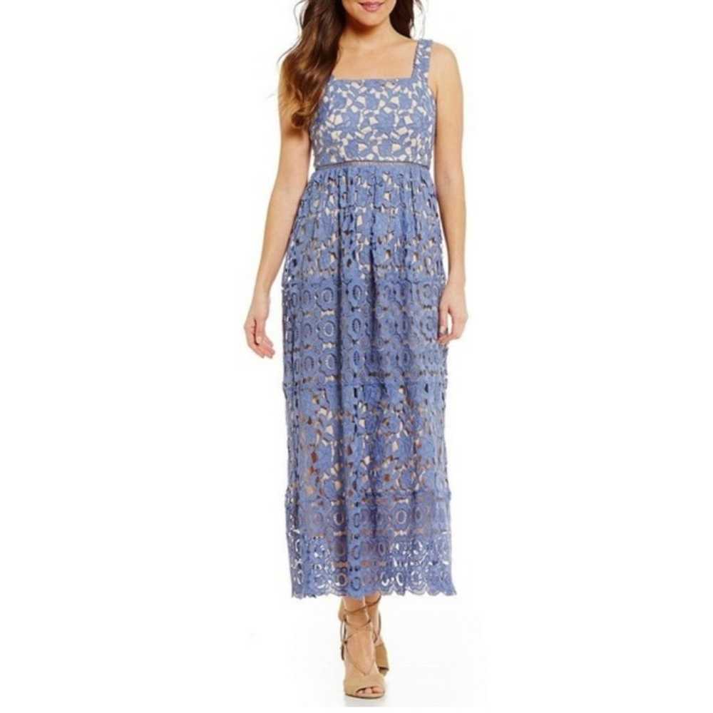 Gianni Bini  Ainsley Lace Overlay Midi Dress size… - image 1