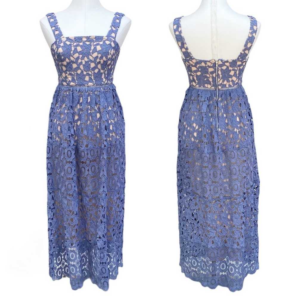 Gianni Bini  Ainsley Lace Overlay Midi Dress size… - image 2