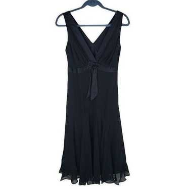 Ted Baker Dress Black 100% Silk Locust Size 8 USA - image 1