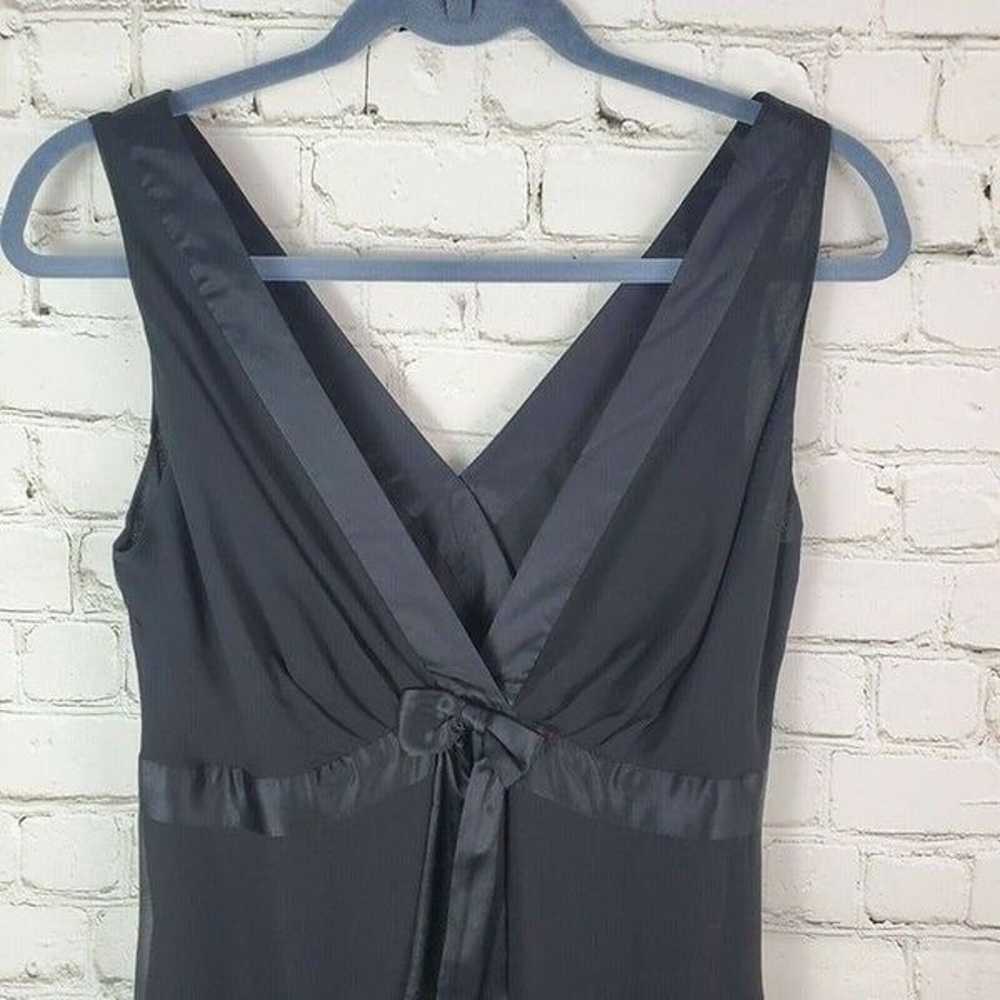 Ted Baker Dress Black 100% Silk Locust Size 8 USA - image 2