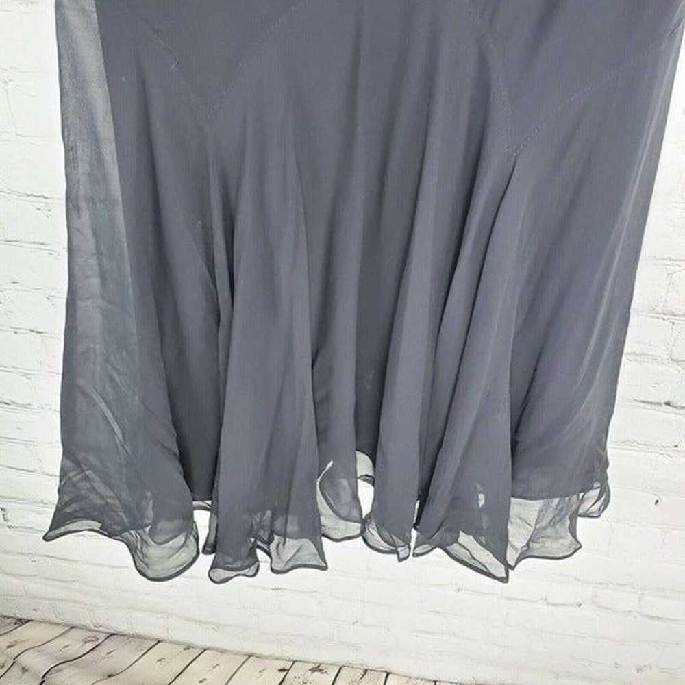 Ted Baker Dress Black 100% Silk Locust Size 8 USA - image 4
