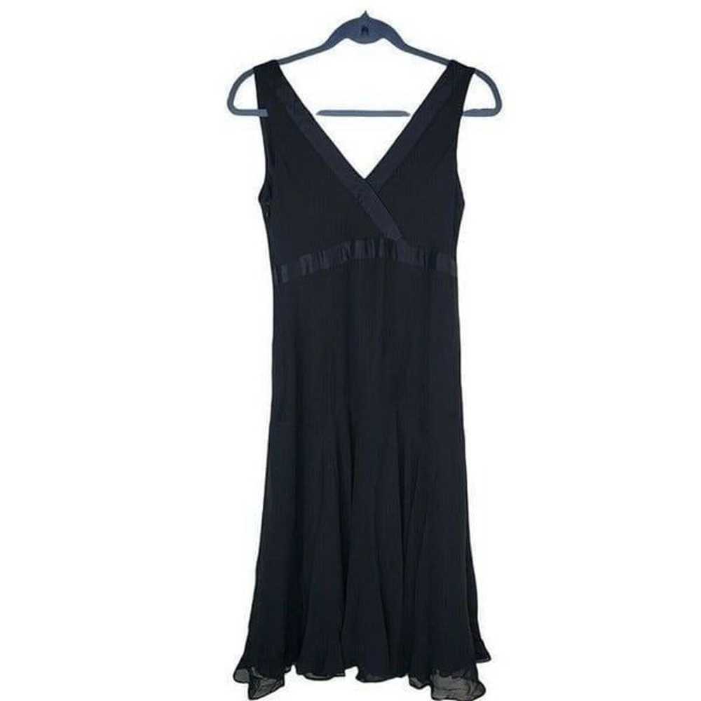 Ted Baker Dress Black 100% Silk Locust Size 8 USA - image 6