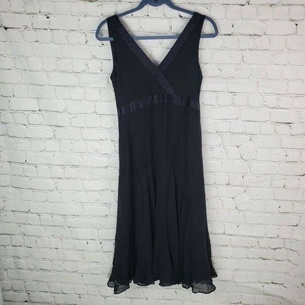 Ted Baker Dress Black 100% Silk Locust Size 8 USA - image 7