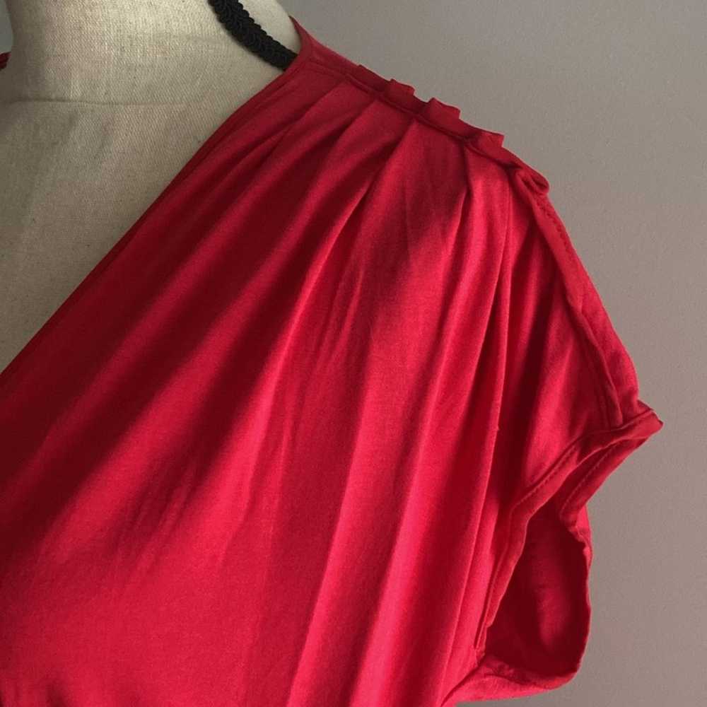 Anthropologie Cynthia steffe red silk mini dress … - image 6