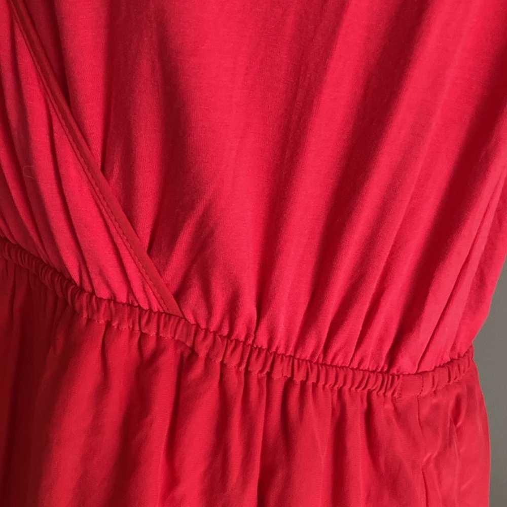 Anthropologie Cynthia steffe red silk mini dress … - image 8