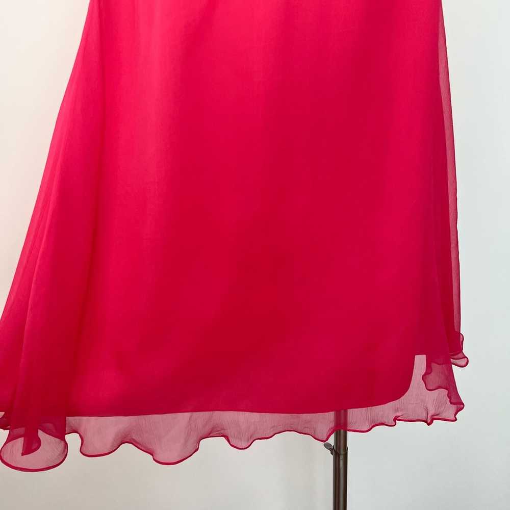 Watters & Watters Silk Pink Cocktail Dress | Size… - image 3