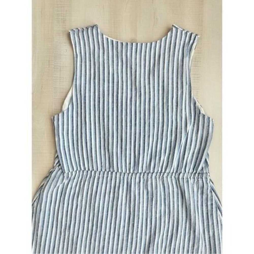 Draper James RSVP Linen Stripe Dress Size Large - image 5