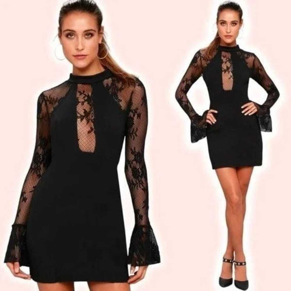 FREE PEOPLE It's Now Or Never Black Lace Bodycon … - image 1