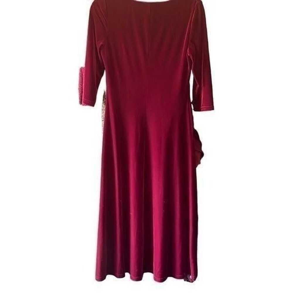 Talbots polyester stretch velvet holiday dress si… - image 2