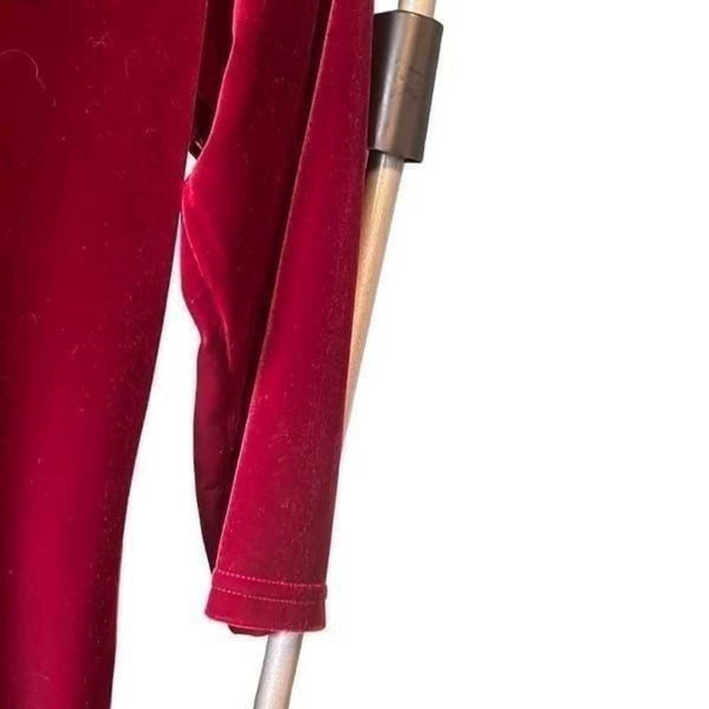 Talbots polyester stretch velvet holiday dress si… - image 3
