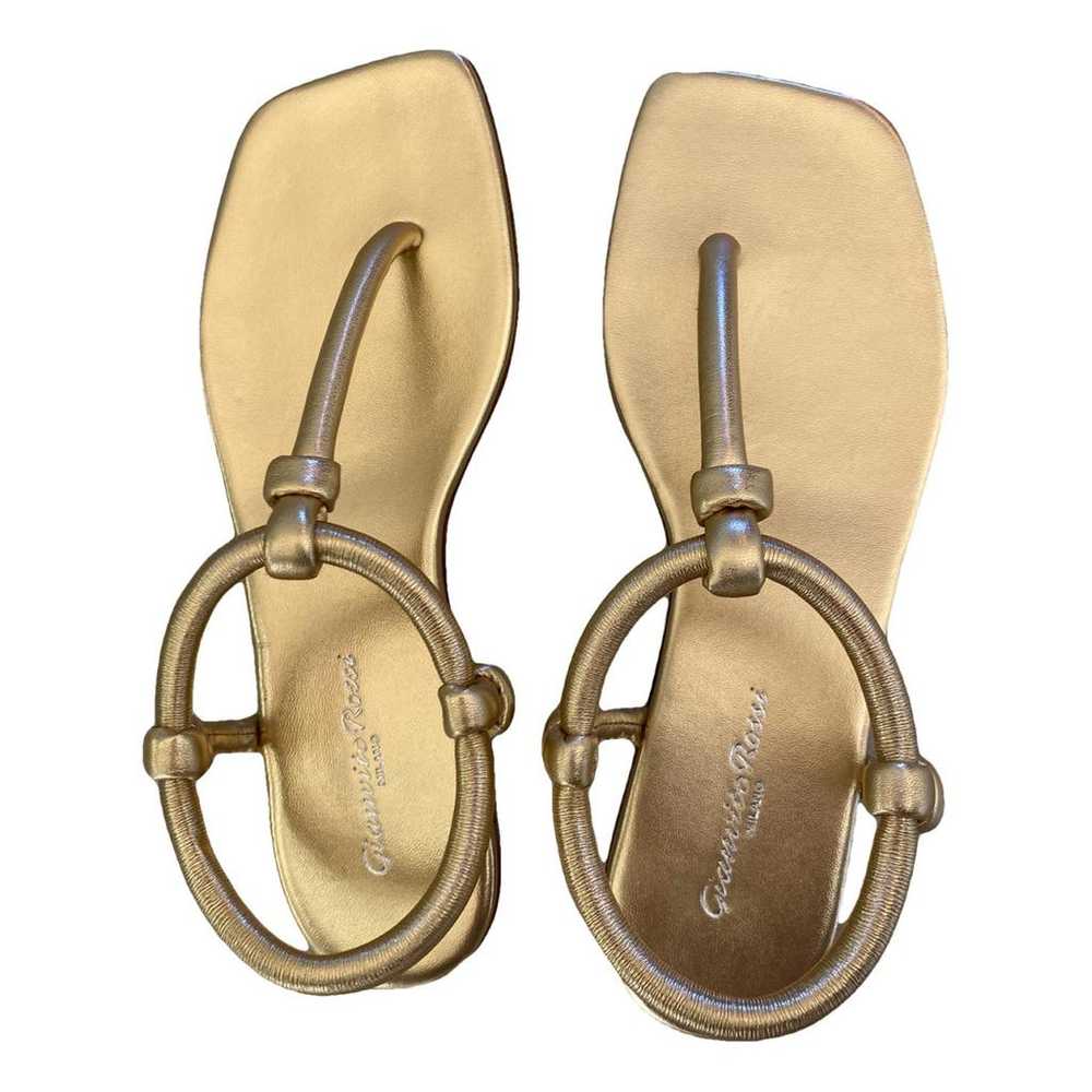 Gianvito Rossi Leather flip flops - image 1