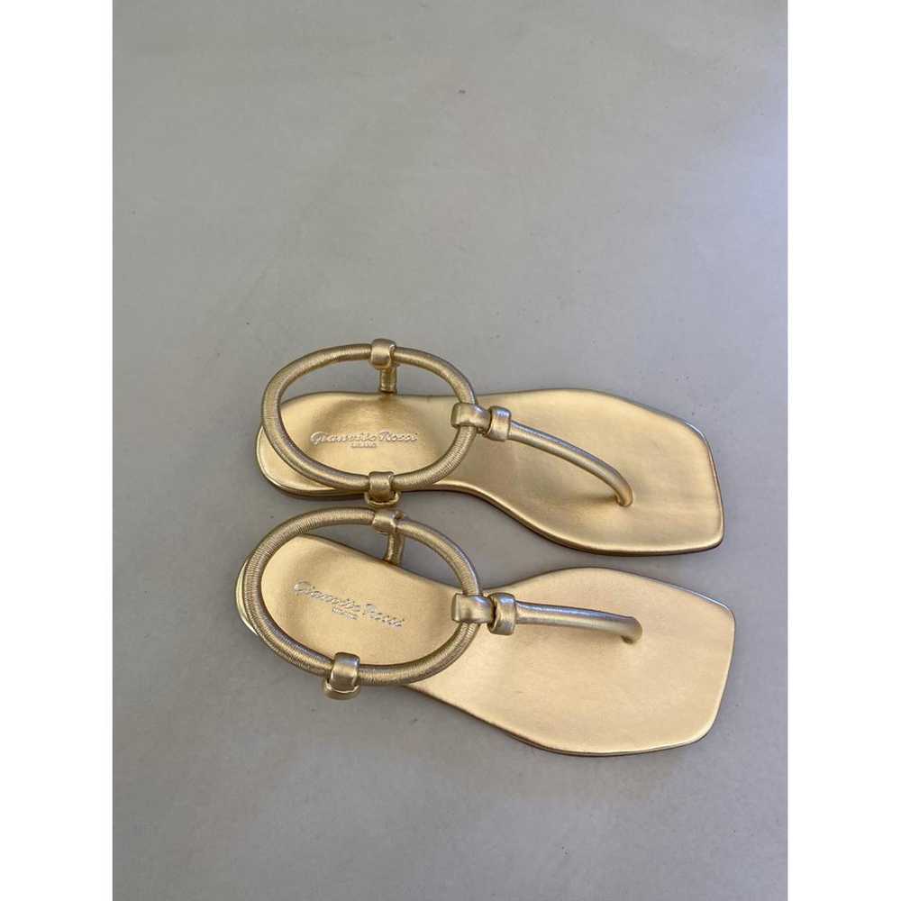 Gianvito Rossi Leather flip flops - image 5