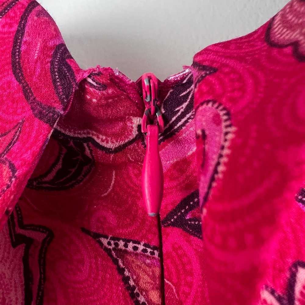 Julia Jordan Pink Floral Puff Sleeve Midi Dress S… - image 12