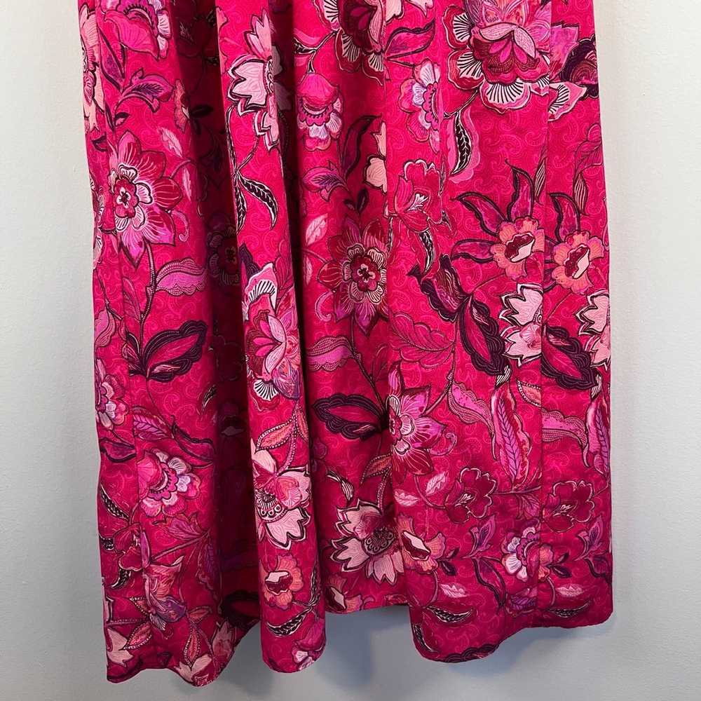Julia Jordan Pink Floral Puff Sleeve Midi Dress S… - image 4