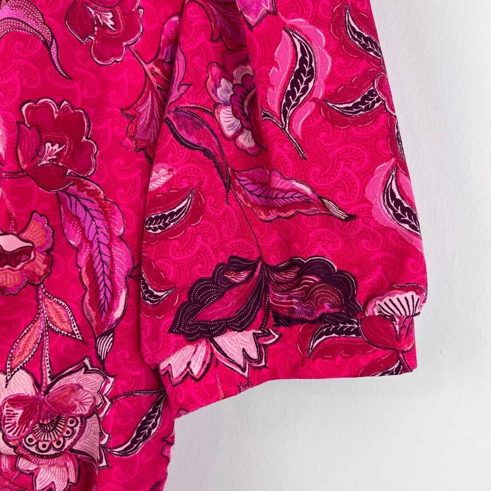 Julia Jordan Pink Floral Puff Sleeve Midi Dress S… - image 5