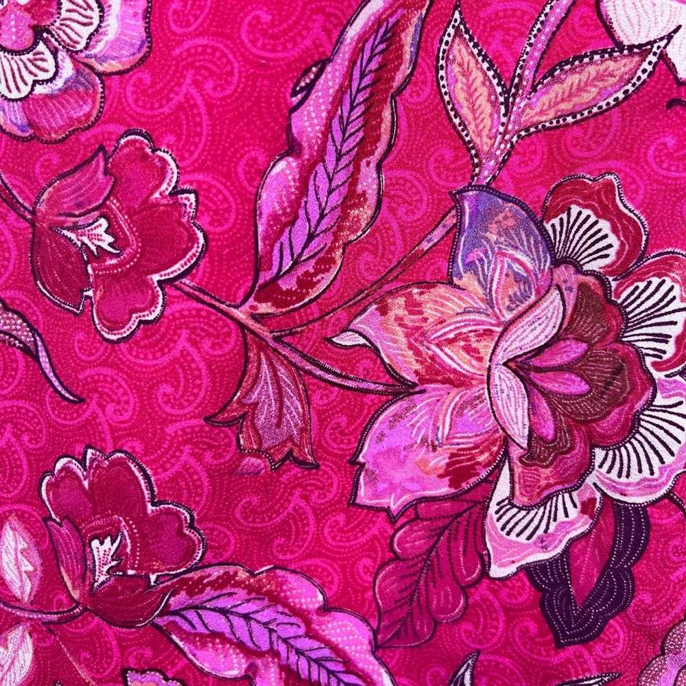 Julia Jordan Pink Floral Puff Sleeve Midi Dress S… - image 8