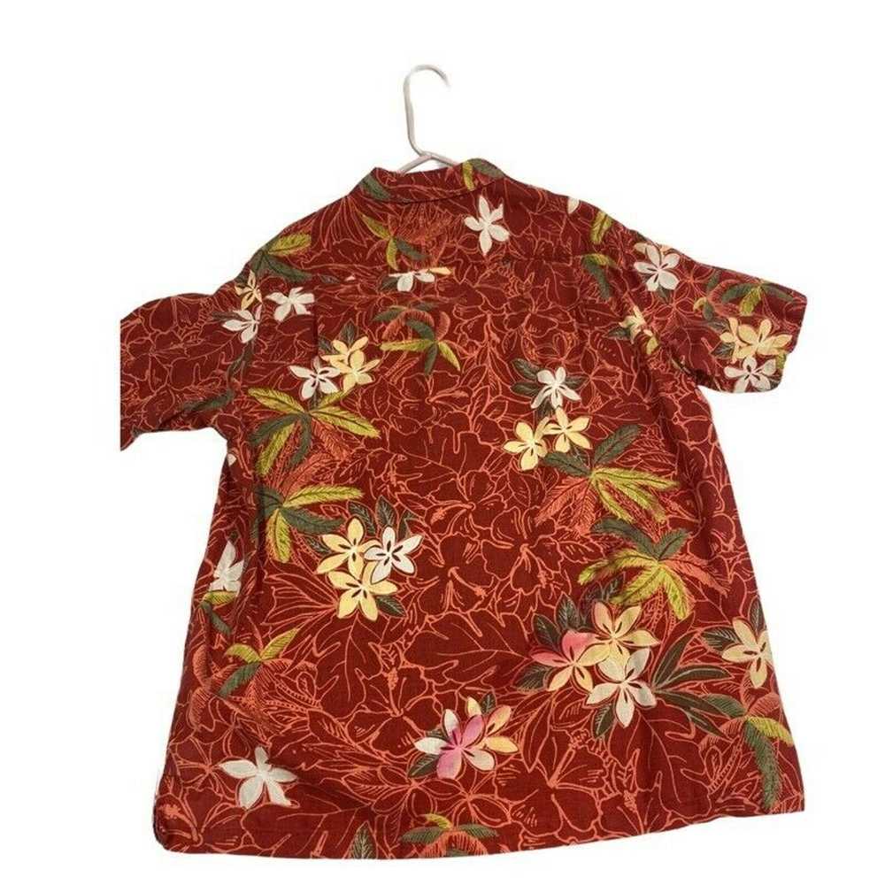 Columbia Columbia Mens Hawaiian Shirt Red Floral … - image 11