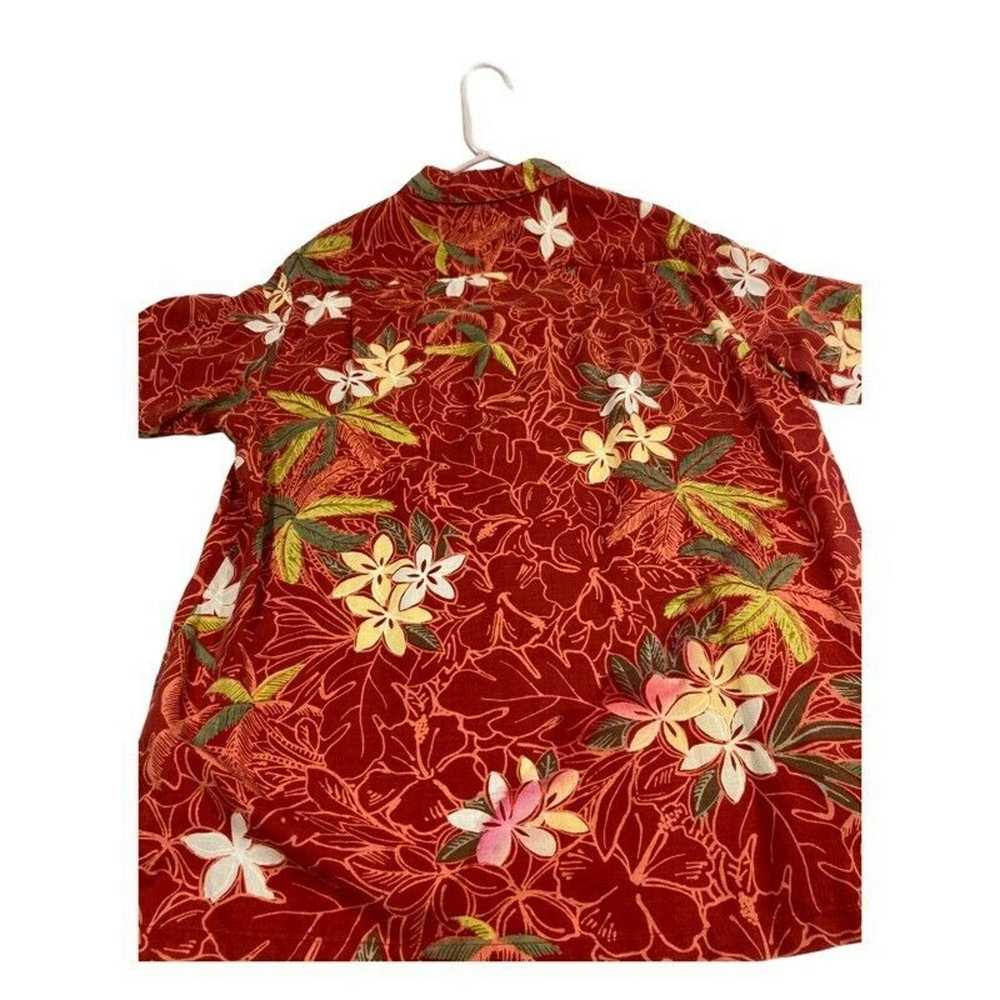 Columbia Columbia Mens Hawaiian Shirt Red Floral … - image 6