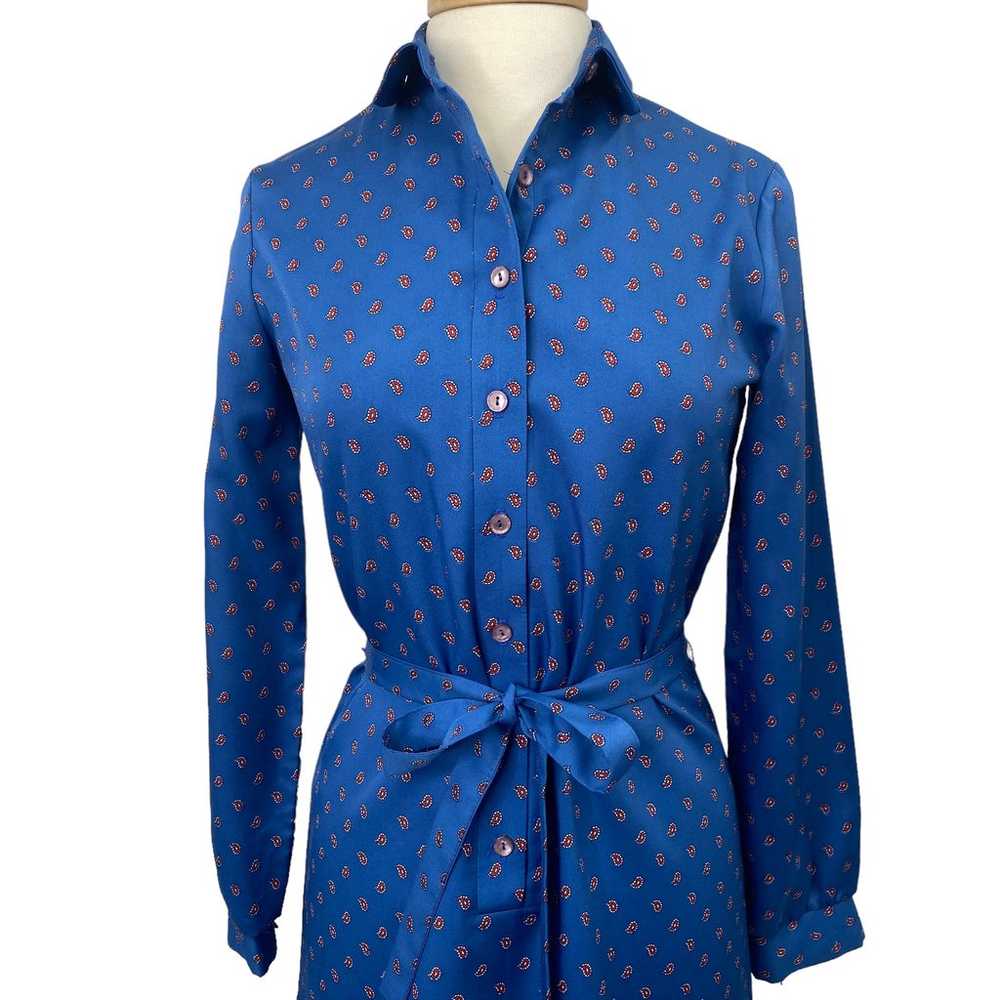 Vintage 70s Shirtdress Sears The Fashion Place Bu… - image 3