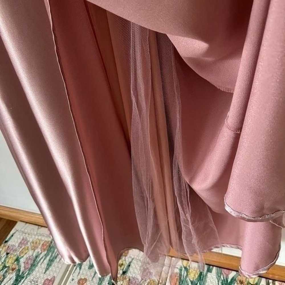 Lulus Maniju Women’s Satin Pastel Pink Off Should… - image 10