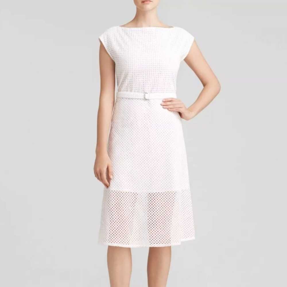 EUC Theory "Alfalfa" Eyelet Dress Size 2 - image 3