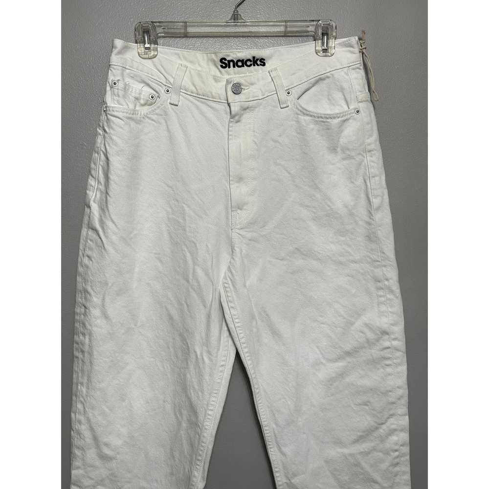 Mother Denim Mother Snacks Womens White High Wais… - image 3