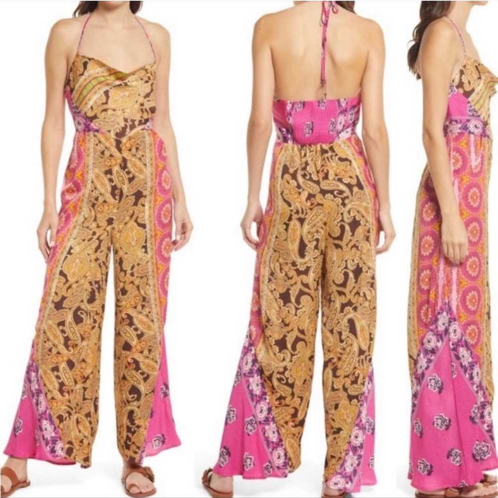 free people miranda printed jumpsuit - image 1