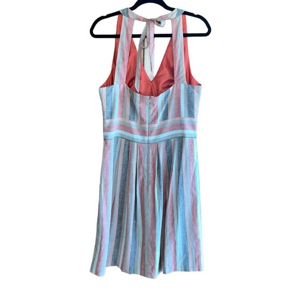 Donna Ricco Midi Halter Dress Size M Grey Coral S… - image 4
