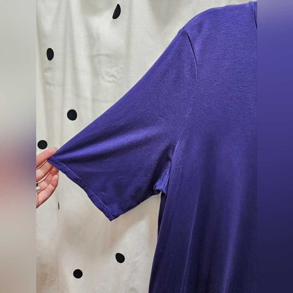 Eileen Fisher purple oversized t-shirt dress XL - image 4