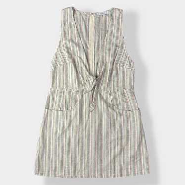 Olivaceous Linen Mini Dress Size M - image 1