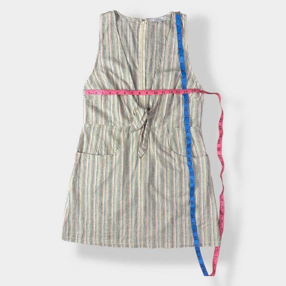 Olivaceous Linen Mini Dress Size M - image 7