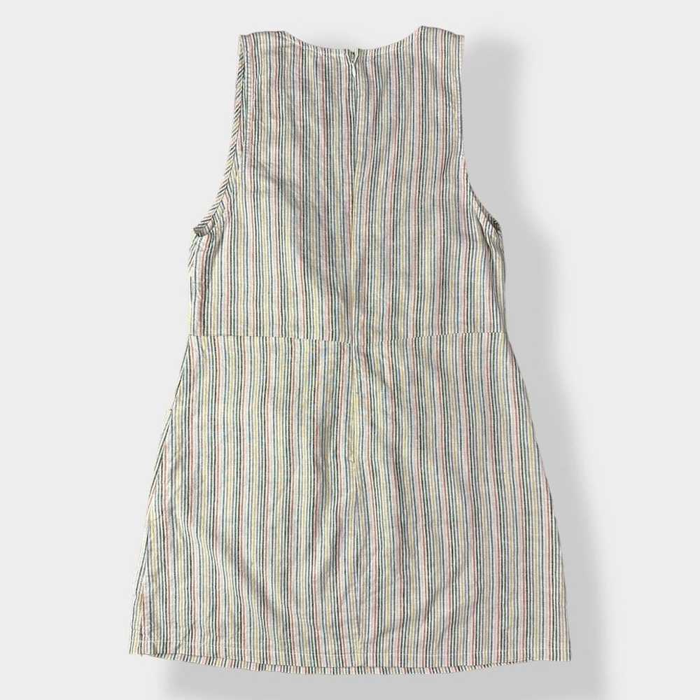 Olivaceous Linen Mini Dress Size M - image 8