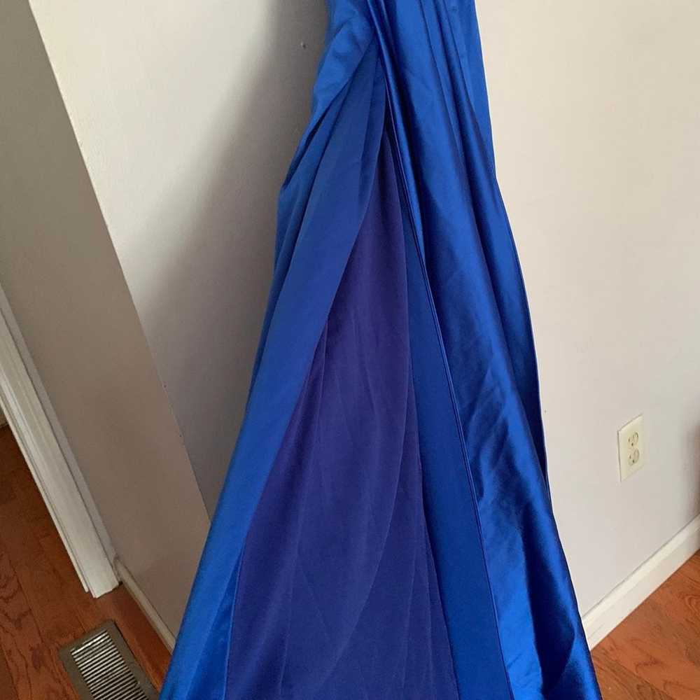 Royal blue evening dress - image 6