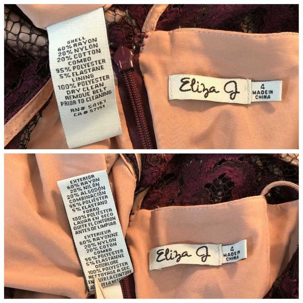 Eliza J Soft Illusion Lace Evening Fit Flare Dres… - image 4