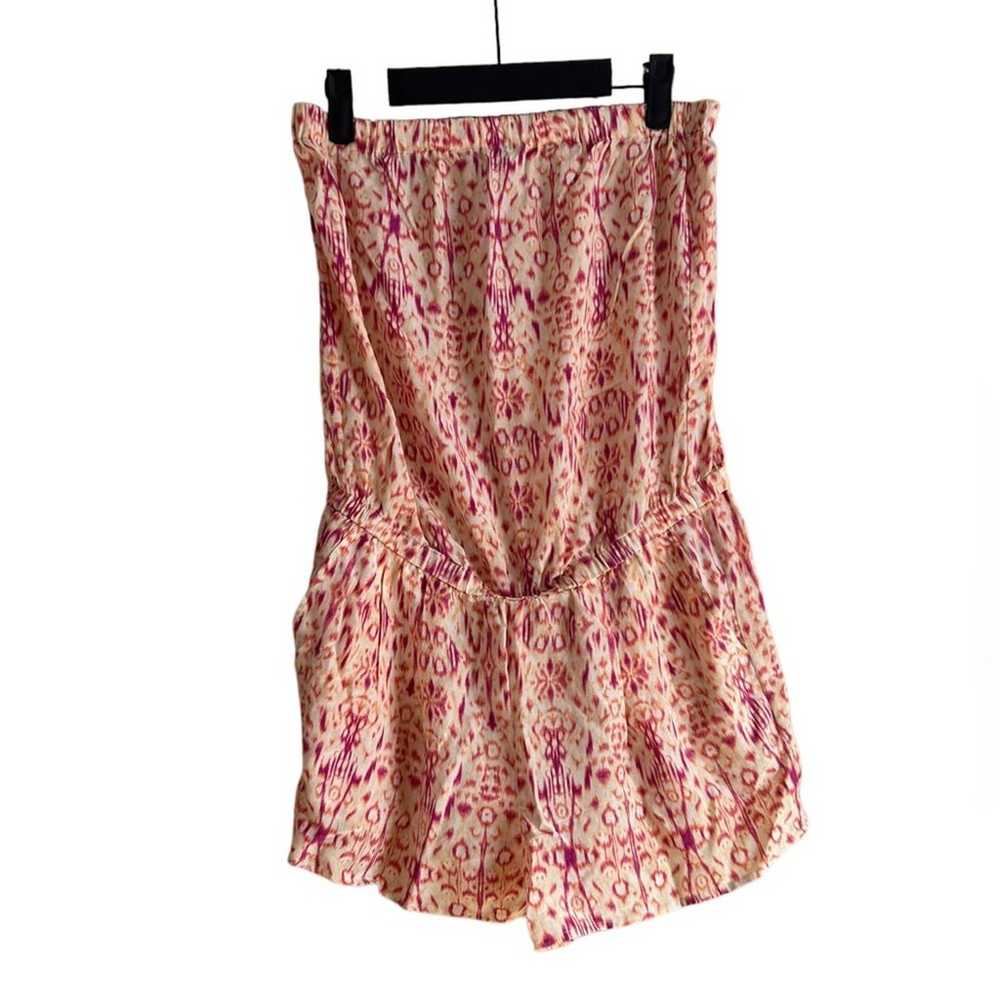 JOIE STRAPLESS SILK ROMPER - image 1