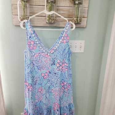 Lilly Pulitzer Camilla Swing Dress  Blue Ibiza No… - image 1