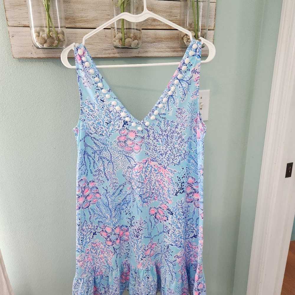 Lilly Pulitzer Camilla Swing Dress  Blue Ibiza No… - image 3