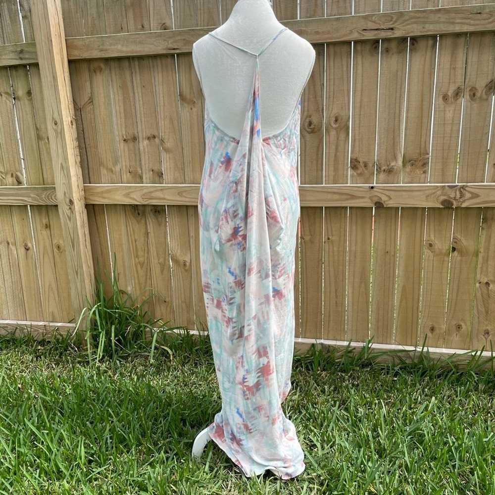 LoveStitch Draped Back Abstract Printed Maxi Dress - image 4