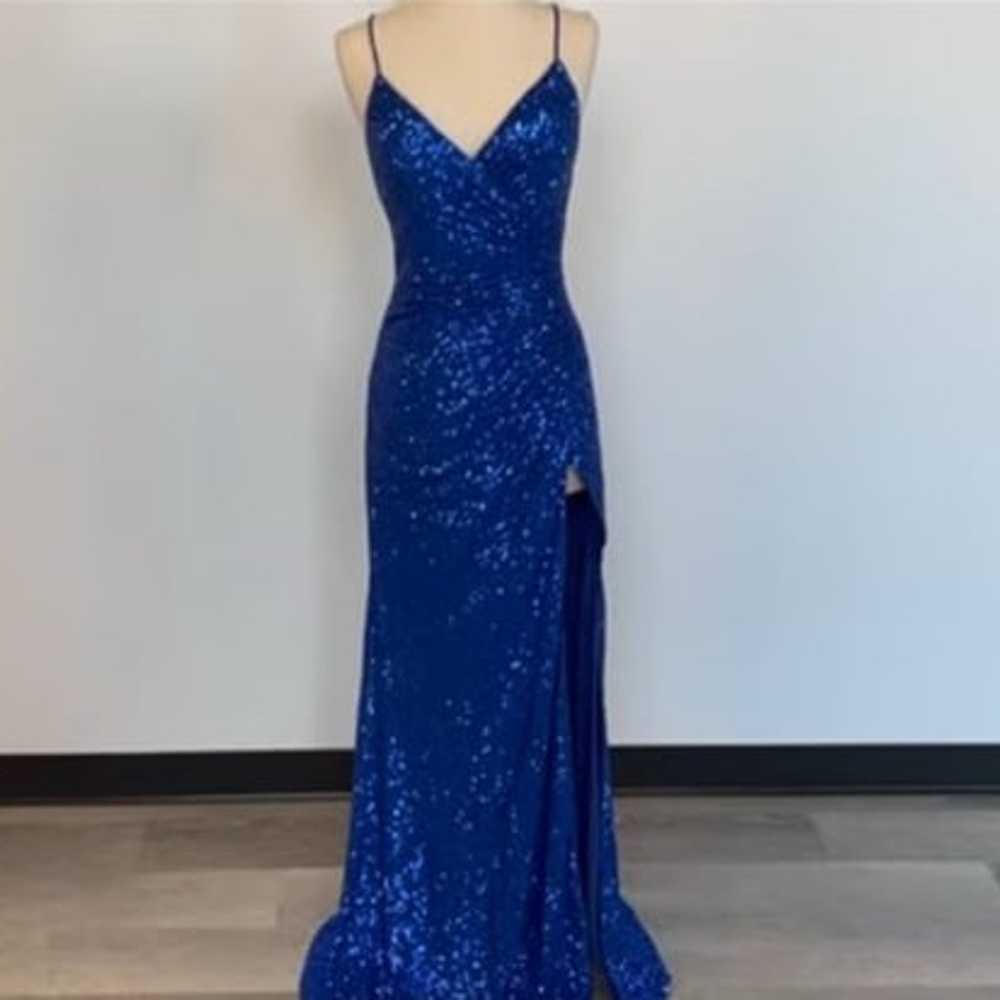 Royal Blue Prom Dress - image 3